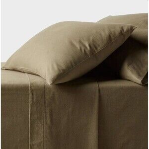 Threshold Ultra Soft Flannel Sheet Set Made in by OEKO-TEX Twin/Twin XL - Green